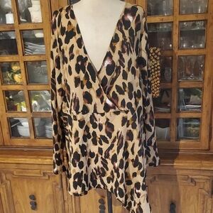 Bloom Leopard Print Blouse